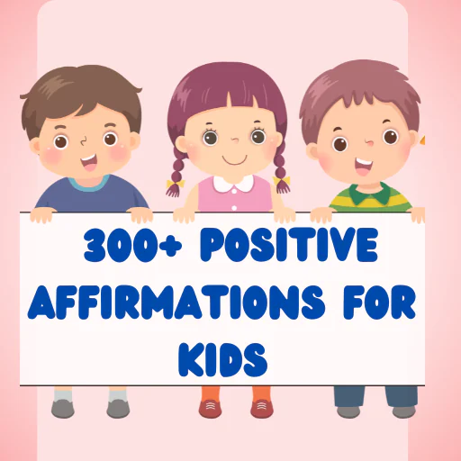 Kids Positive Affirmations Workbook | 300+ Confidence & Mindset Statements | 62 Pages Canva Editable